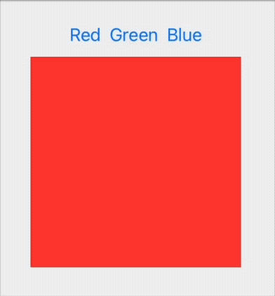 An animated gif showing that the preview does not change the colors when using a constant binding.