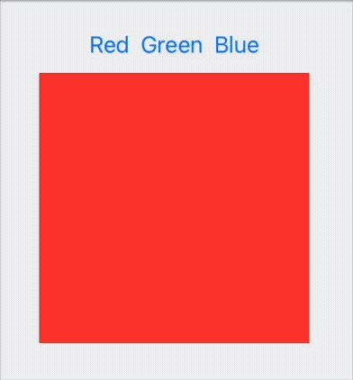 A clickable preview that changes the colors when you click on the buttons